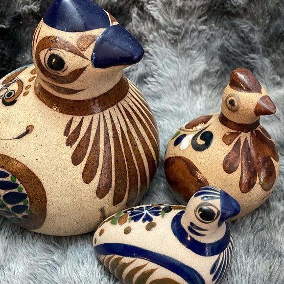 3 Vintage Mexican Tonala Birds
Pottery stoneware - Picture 12 of 16
